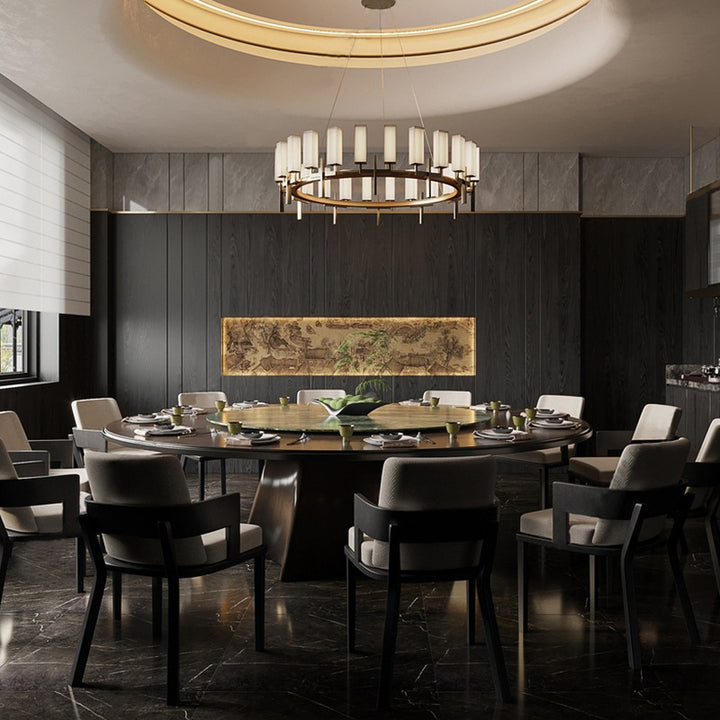 Moderner Rundesse Tisch mit eleganter Verarbeitung
