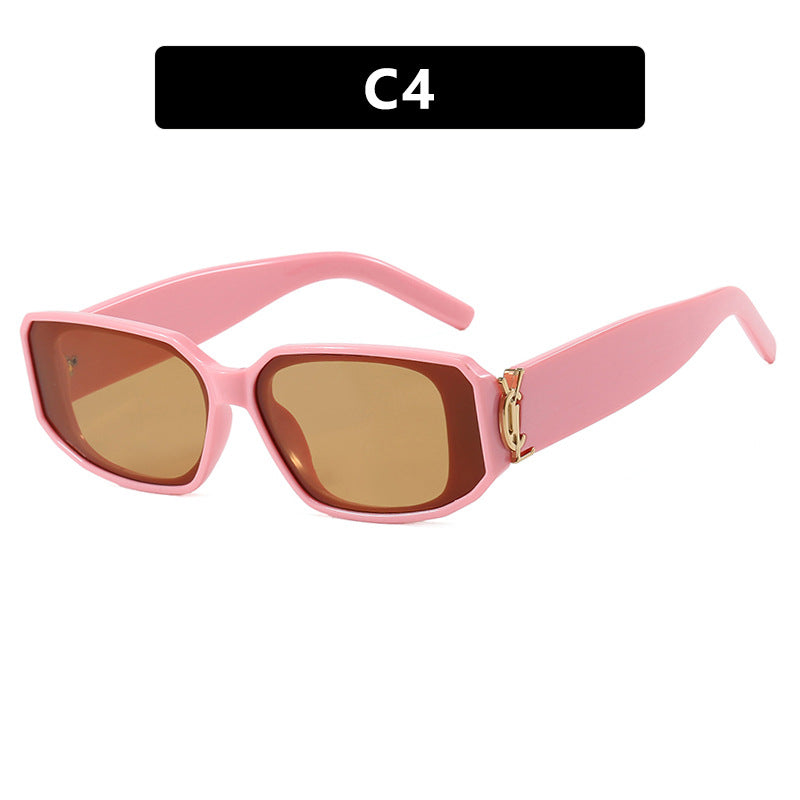 Damen modische Sonnenbrille mit eckigem Design und luxuriösen Details Karnz