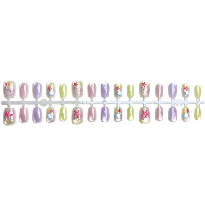 Ausgefallenes meeresmotiv Press-On Nagelkunst Set