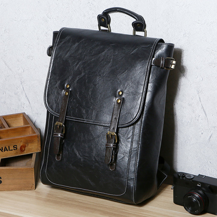 Eleganter Laptop-Rucksack mit Hochwertigem Kunstleder-Beschichtung Karnz