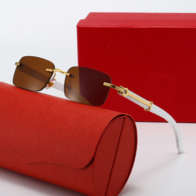 Damen modische Sonnenbrille mit elegantem Metallgestell und polarisierten Gläsern Karnz