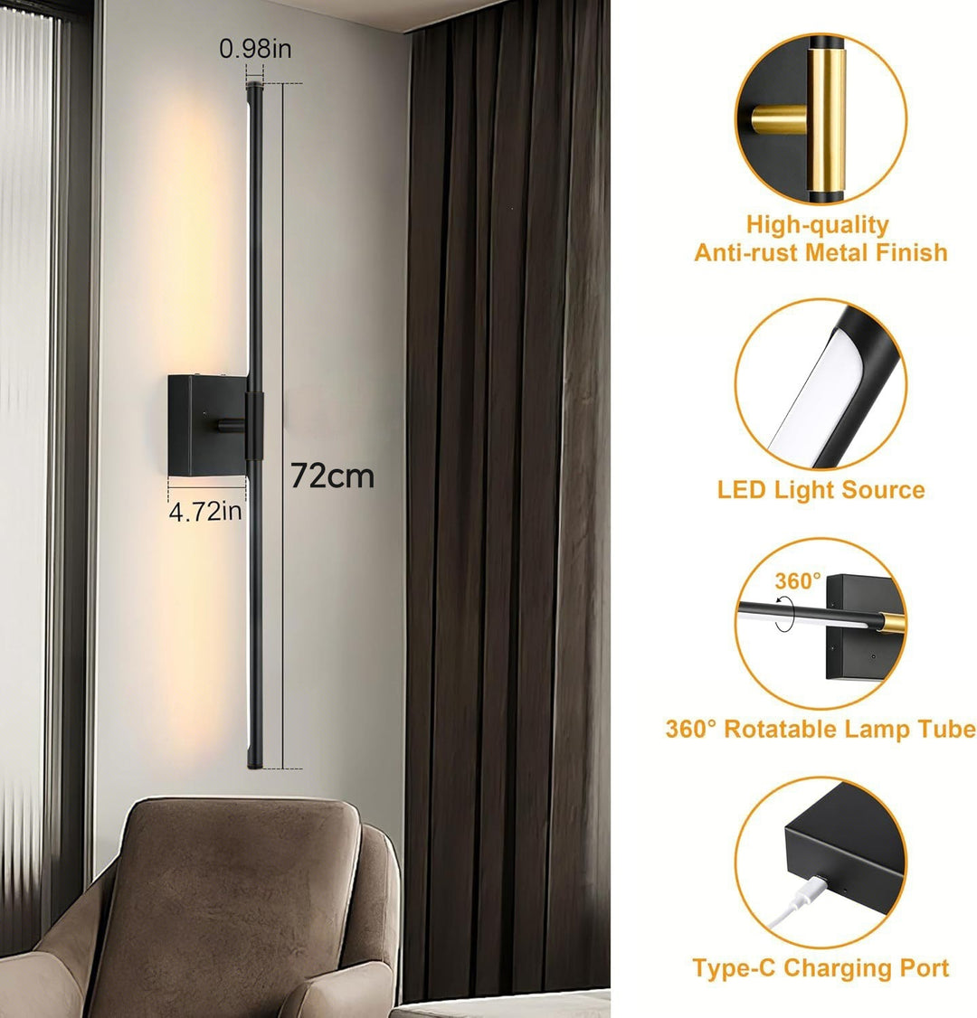 Moderne drehbare LED-Wandleuchte