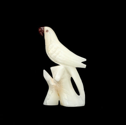 Handgemachte Stein Vogel-Figurine