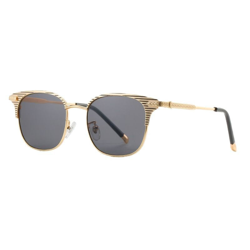 Damen Designer-Sonnenbrille mit luxuriösem Rahmen und verspiegelten Gläsern Karnz