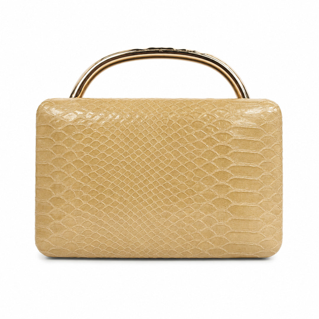 Strukturierte Python-Prägung Handtasche