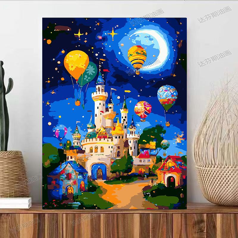 Fantasy Landschaft Leinwand Kunstdruck Karnz