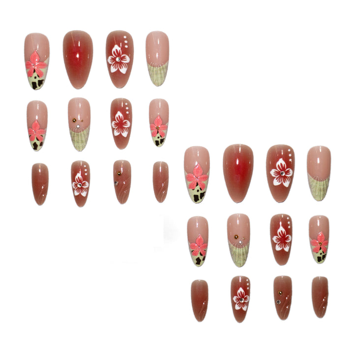 Künstlerisches Florales Acryl-Nagelkunst-Set