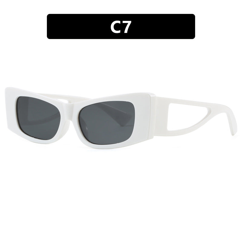 Damen trendige Sonnenbrille mit außergewöhnlichem Design und schützendem UV-Filter Karnz
