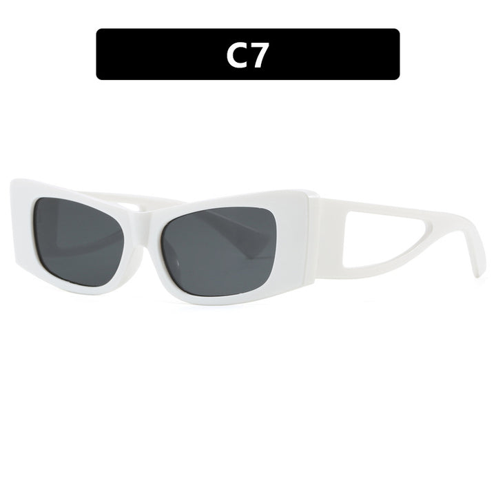 Damen trendige Sonnenbrille mit außergewöhnlichem Design und schützendem UV-Filter Karnz