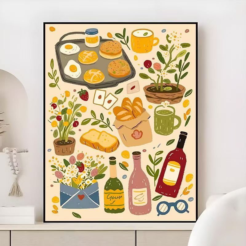 Gourmet kulinarisches Wandkunst Karnz