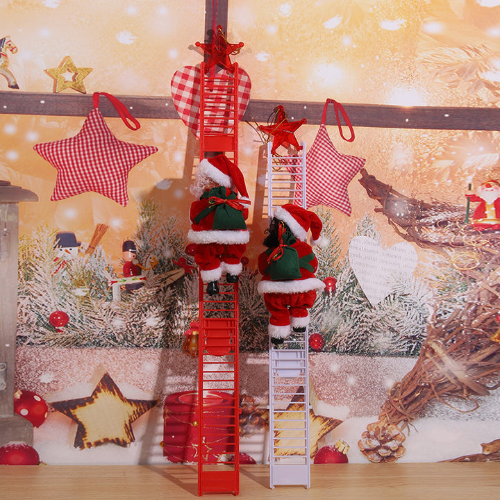 Dekorativer Weihnachtsmann mit Leiter Karnz