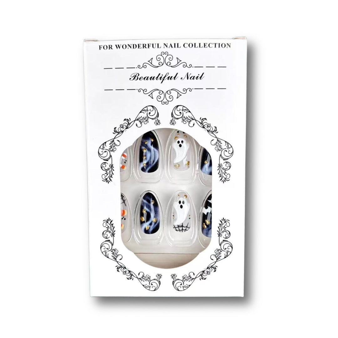 Halloween-Themen Press-On Nail Art Set 1790745925