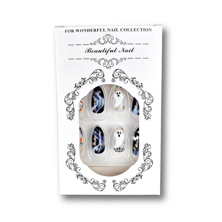 Halloween-Themen Press-On Nail Art Set 1790745925