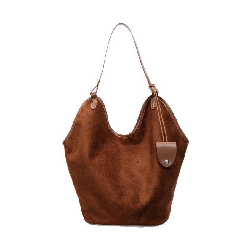 Suede Chic Schlaff Tote Bag Karnz