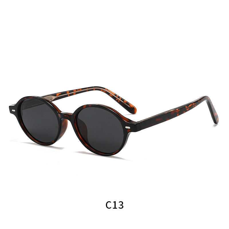 Damen trendige runde Sonnenbrille Karnz