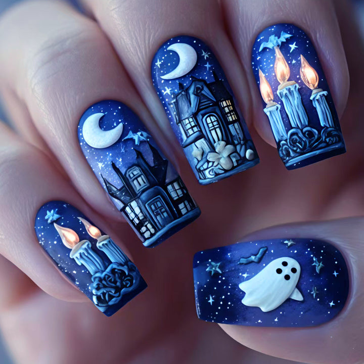 Kreative Kunstnägel mit Festlichem Halloween-Design Karnz