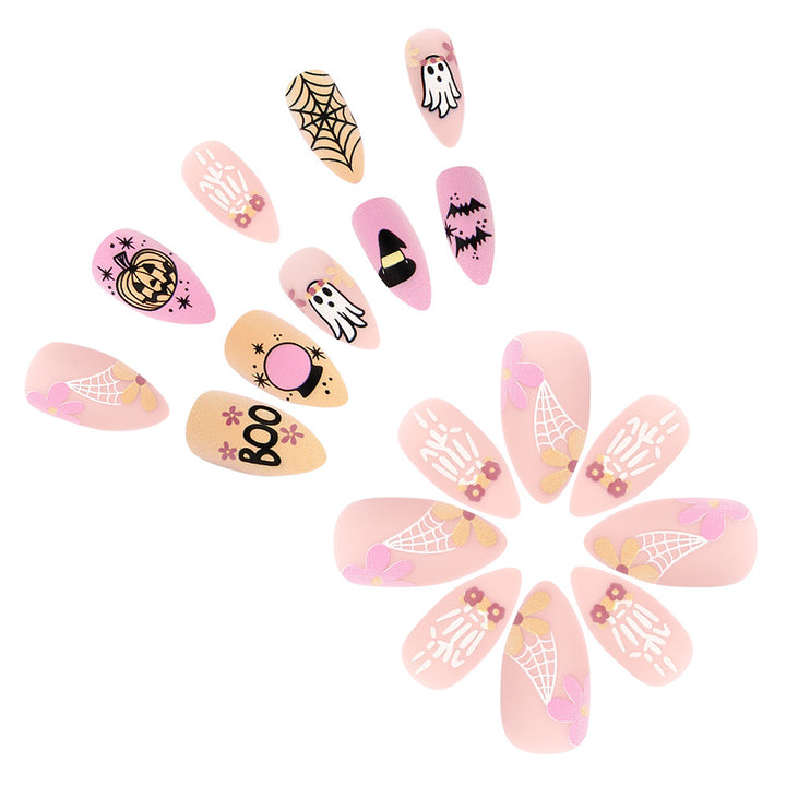 Halloween-Themen Press-On Nagelkunst Set Karnz