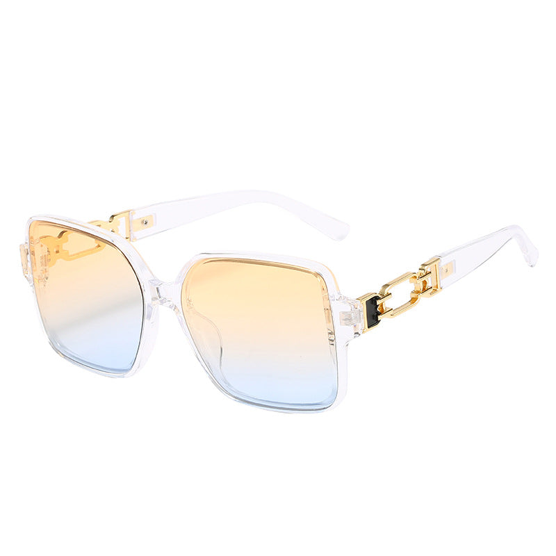 Damen stilvolle quadratische Sonnenbrille mit luxuriösem Schanierdesign Karnz