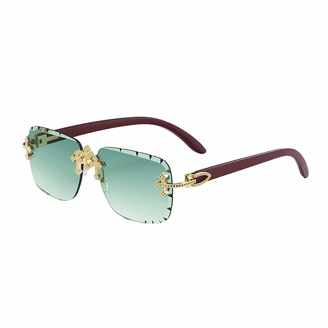 Elegante dekorative übergroße Sonnenbrille