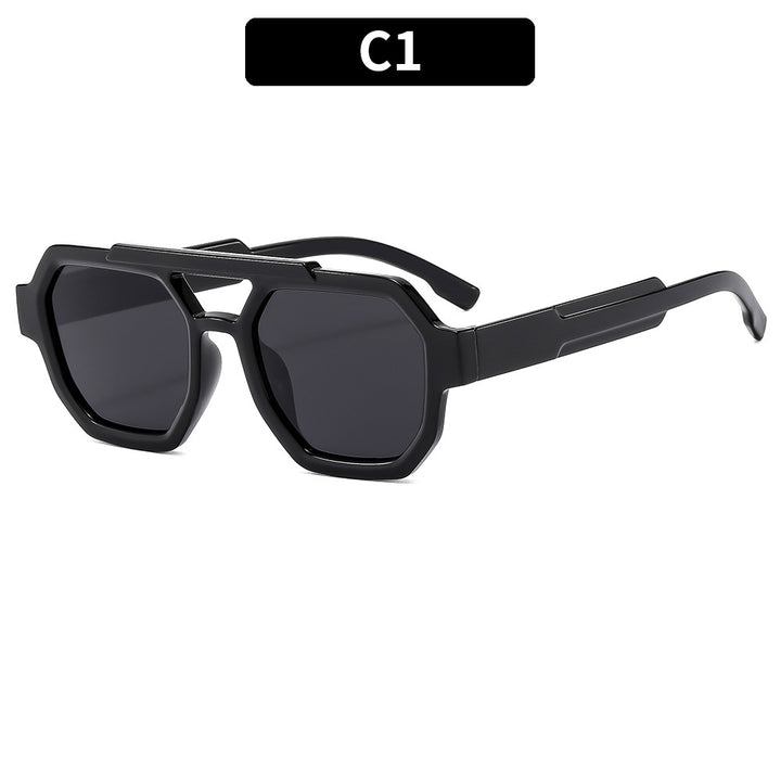 Geometrische Schild Sonnenbrille  1787663917