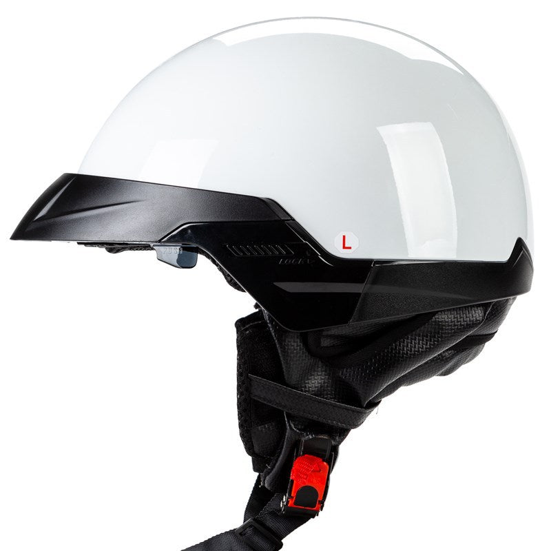 Urban Style Motorrad Halbschale mit Visier Karnz