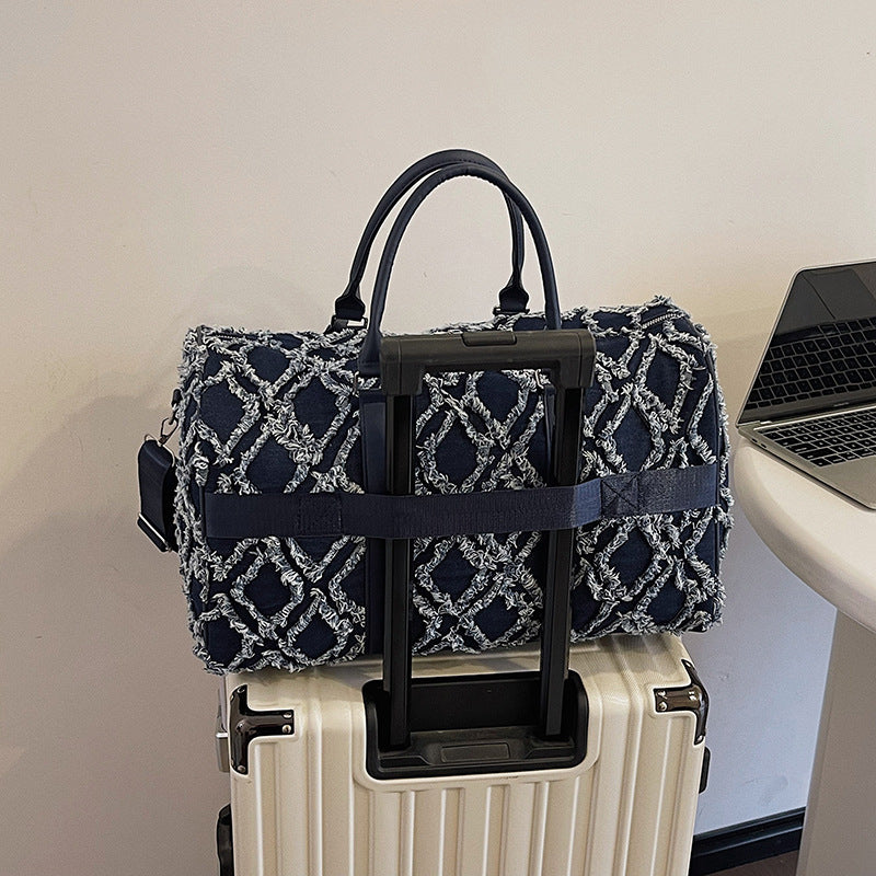 Strukturierter Muster Reise-Duffle-Bag Karnz