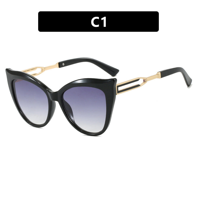 Damen cat-eye Brille mit elegantem Metallrahmen Karnz