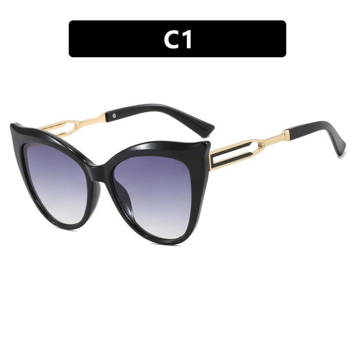 Damen cat-eye Brille mit elegantem Metallrahmen Karnz