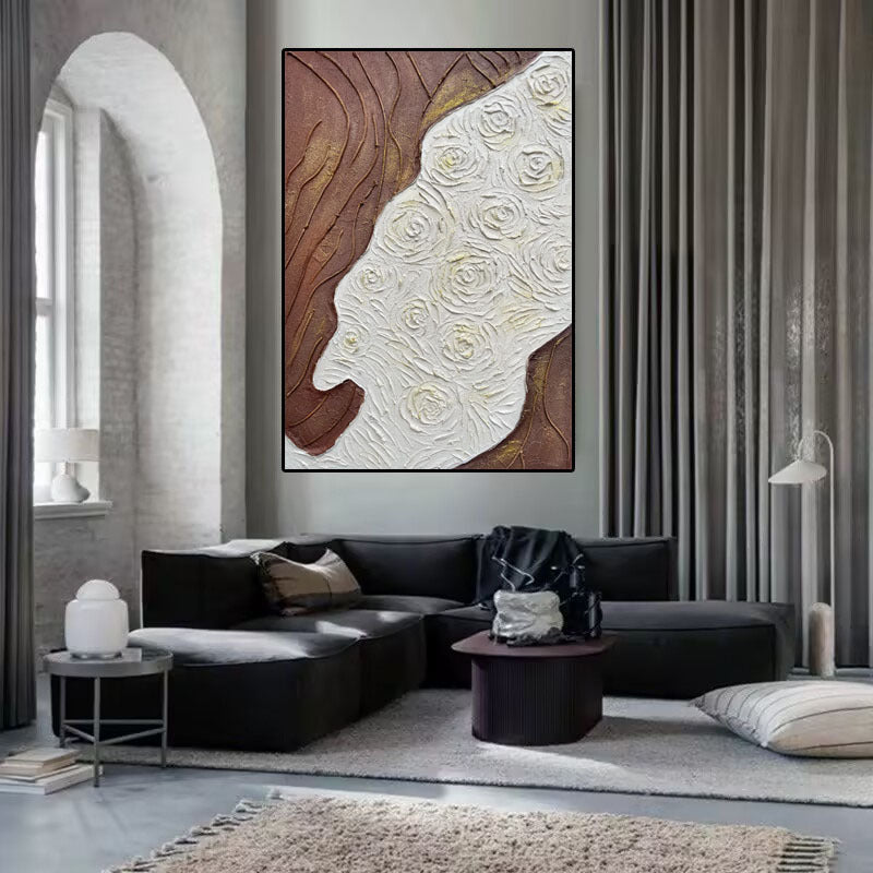 Elegante Texturierte Abstrakte Wandkunst