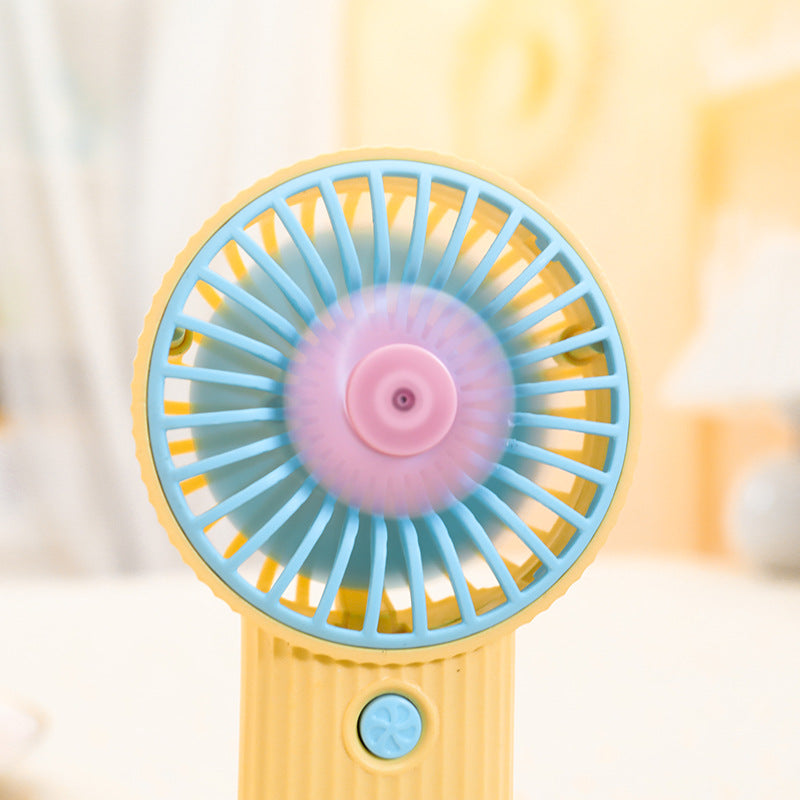 Damen Kompakter Handventilator mit Blumenmotiv Karnz