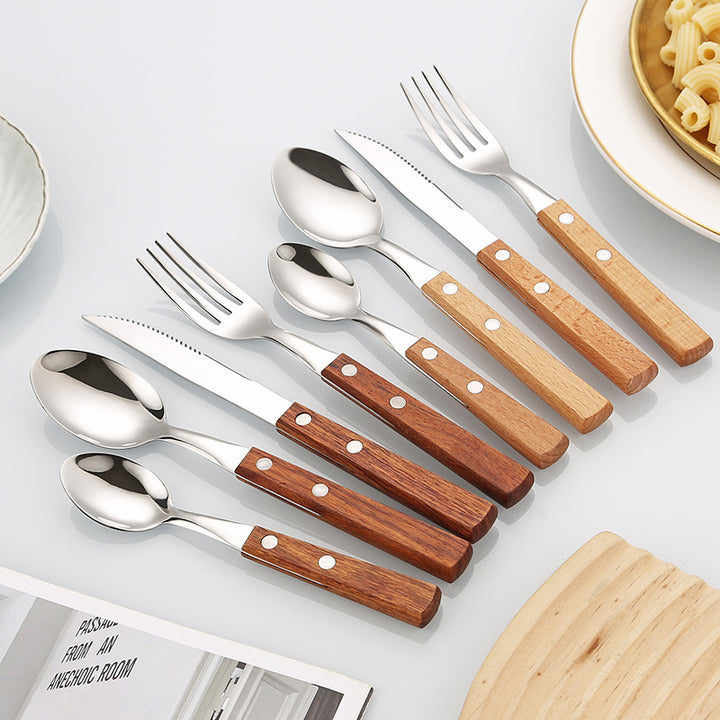 Dessertlöffel mit Ergonomischem Holzgriff Karnz
