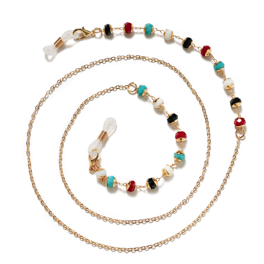 Farbige Perlen Brillen Kette Karnz 1786688581