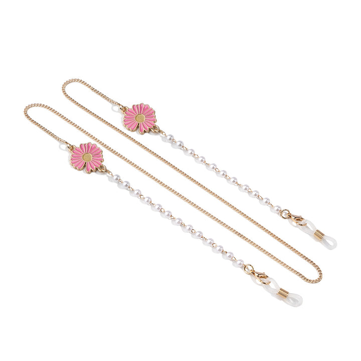 Blumen Design Brillen Kette Karnz