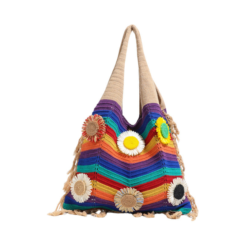 Bunte Boho-Shoppertasche