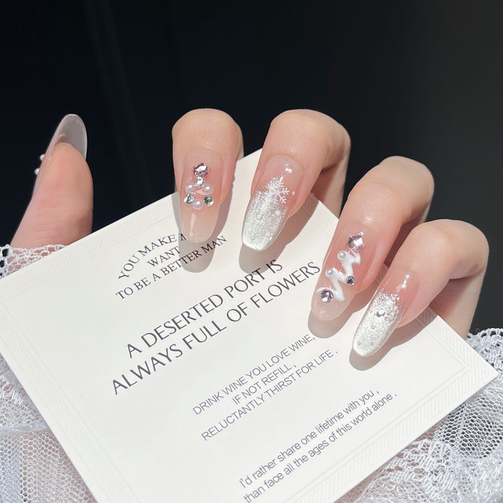 Festliche Charakter-Themen Presse-auf-Nagelkunst Karnz