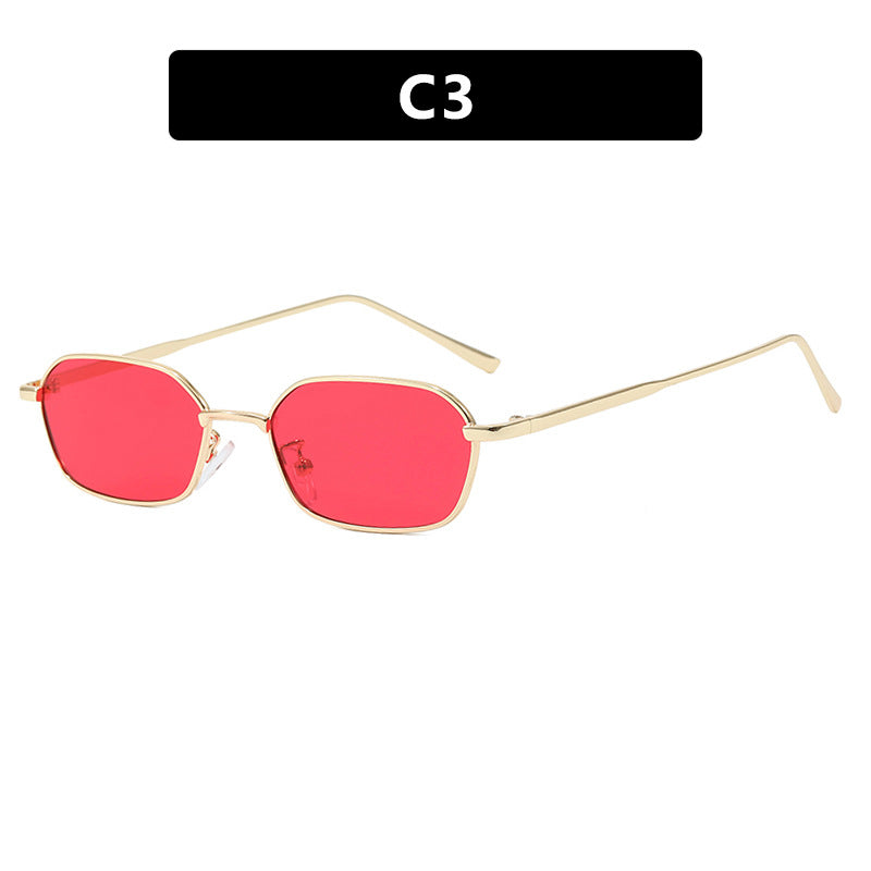 Damen geometrische Sonnenbrille im minimalistischen Design Karnz