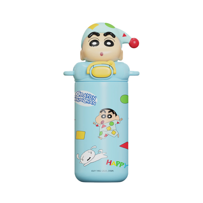 Damen Trinkflasche mit interaktivem Tierdeckel Karnz