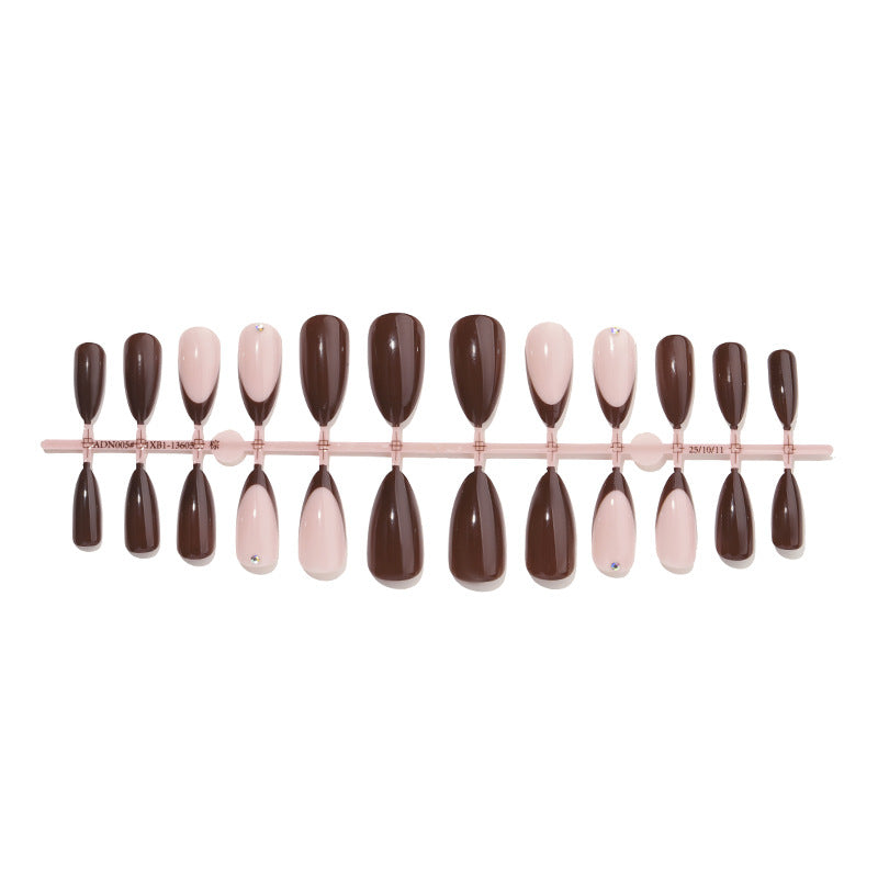 Press-On Nail Art Set mit eleganten Französischen Tipps Karnz