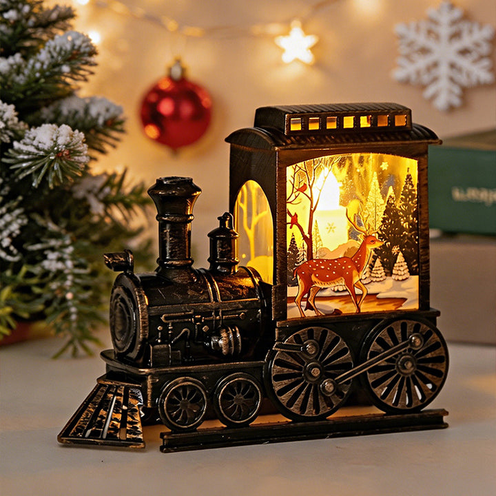Weihnachtliche LED Zuglaterne Karnz