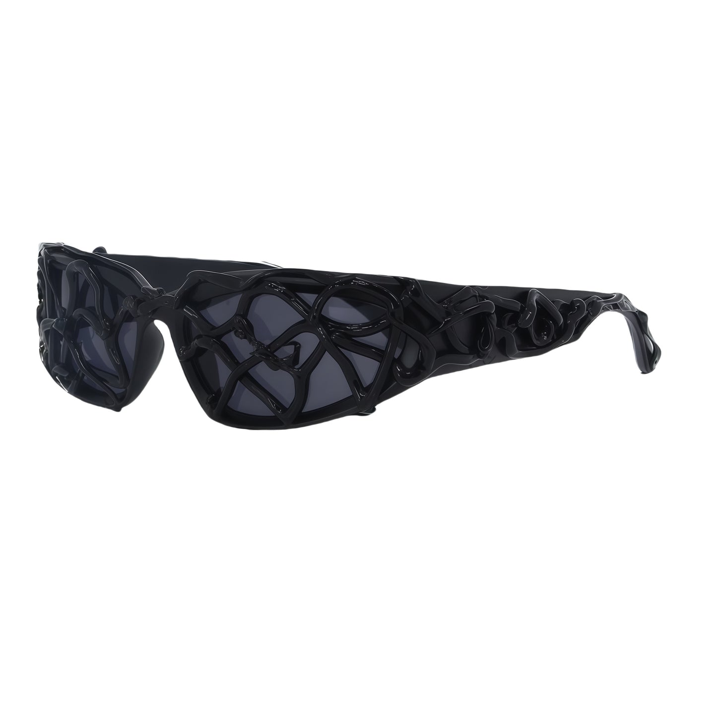 Damen Sportliche Sonnenbrille mit innovativem, strukturiertem Rahmen Karnz