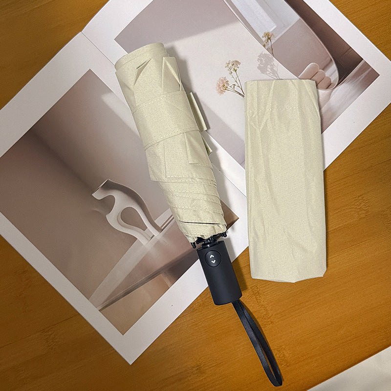 Damen eleganter Falt-Regenschirm mit innovative Handhabungsautomatik Karnz