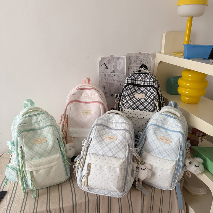 Stylische Karomuster-Rucksack Karnz