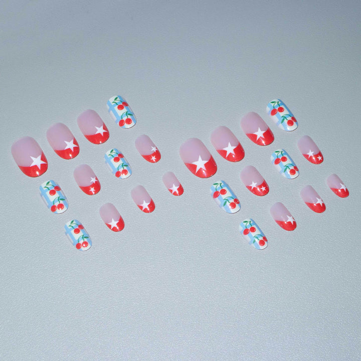 Kirschblüten-Themen-Nagelkunst-Set