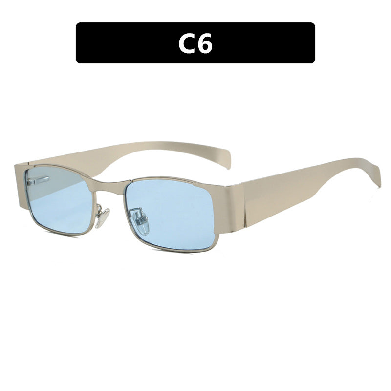 Damen modische rechteckige Sonnenbrille mit eleganten Gläsern Karnz
