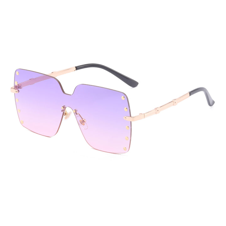 Damen oversized Sonnenbrille mit modischem Rahmen Karnz