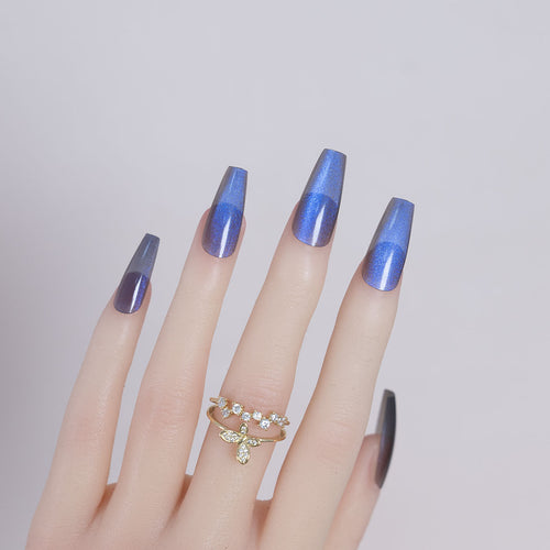 Elegante Glänzende Stiletto Press-On Nägel
