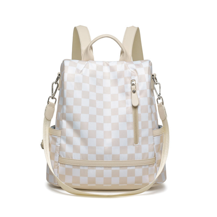 Stylische kariert Rucksack Karnz