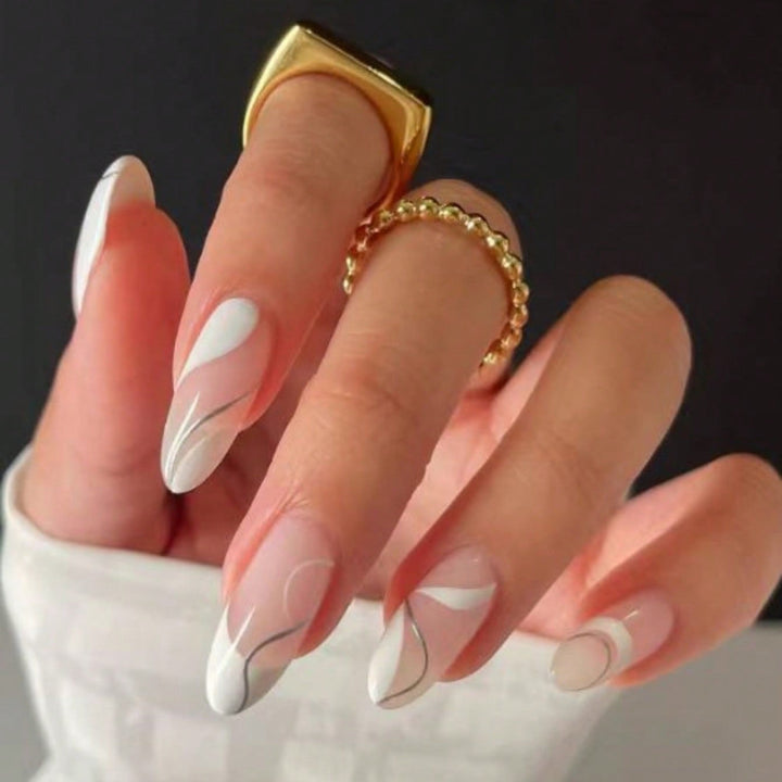 Künstlerisches Abstract Nageldesign Set