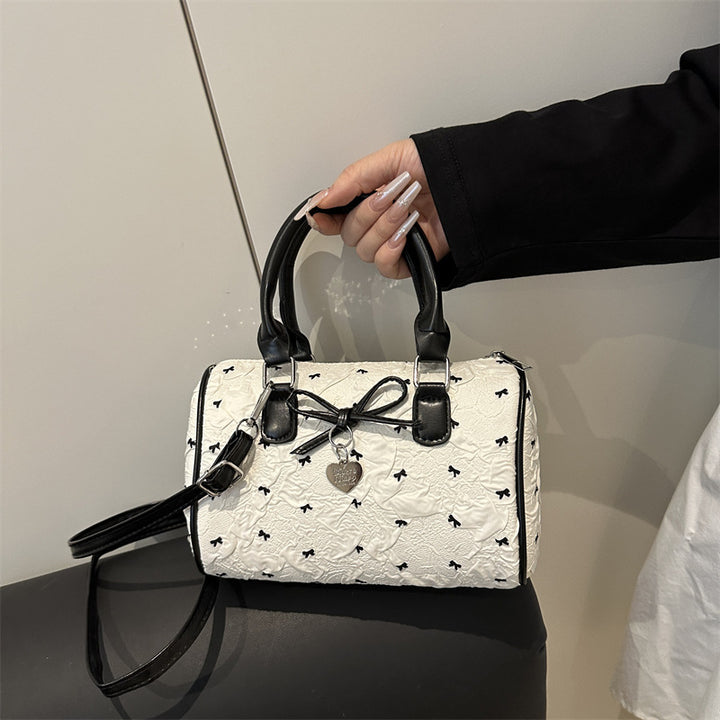 Gep quiltete Mini-Handtasche mit Bogen-Detail