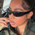 Damen sportliche Sonnenbrille mit flachem, aerodynamischem Design und UV-Schutz Karnz